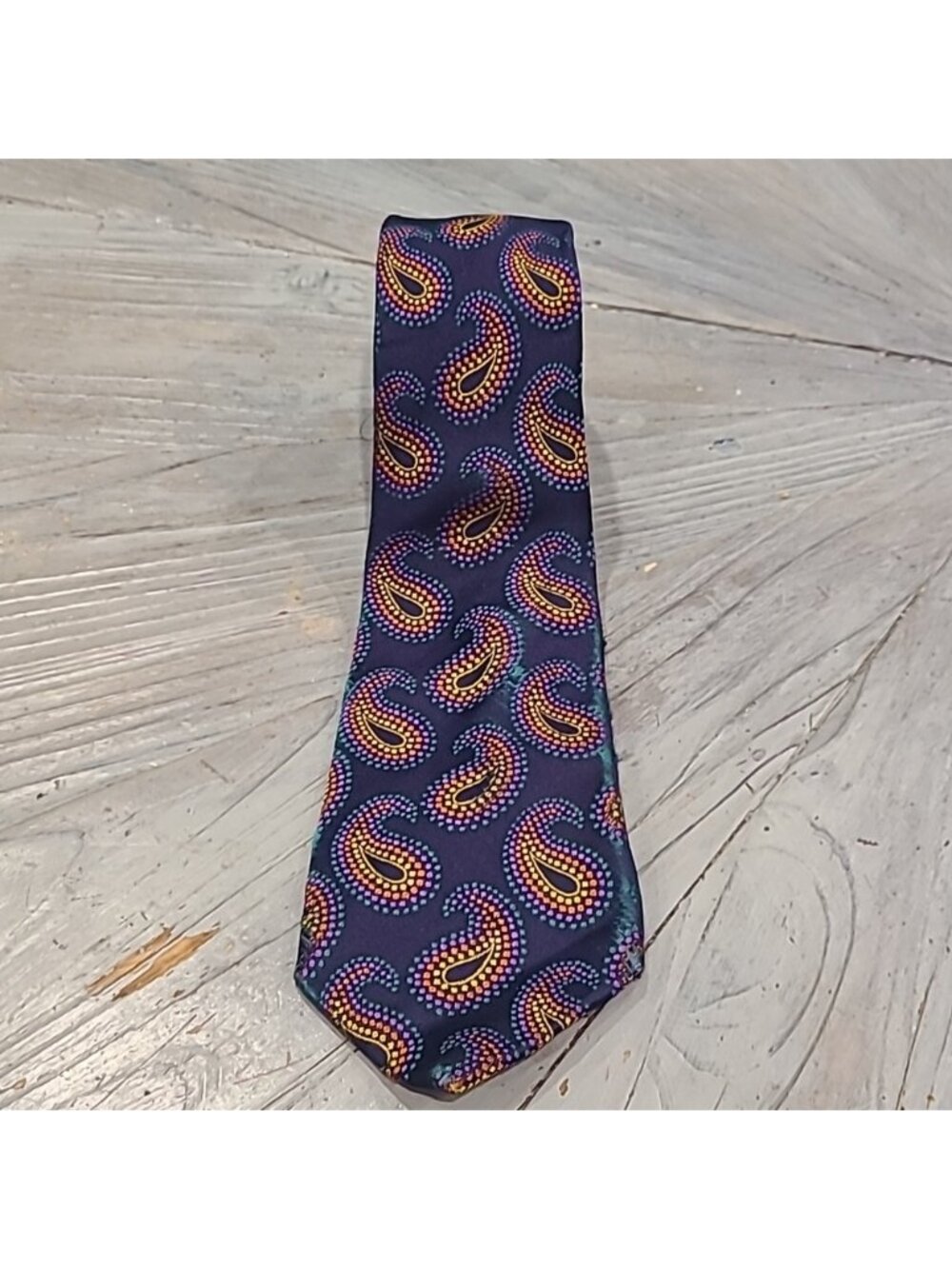 Duchamp hand made in England silk paisley tie